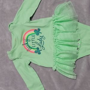 Baby long sleeve body suit . St. Pat 0-3